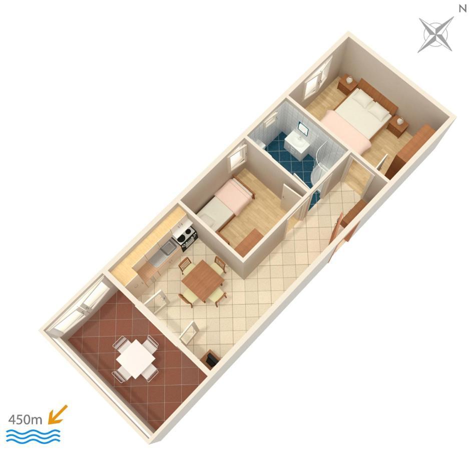 Family Friendly Apartments With A Swimming Pool Povljana, Pag - 244 Kültér fotó